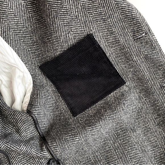 NWT Heavy Wool Blend Jacket express mens XL designer luxury suit - Picture 6 of 10